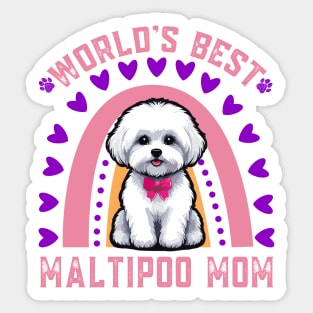 Maltipoo Mom - World's Best Maltipoo Mom Sticker